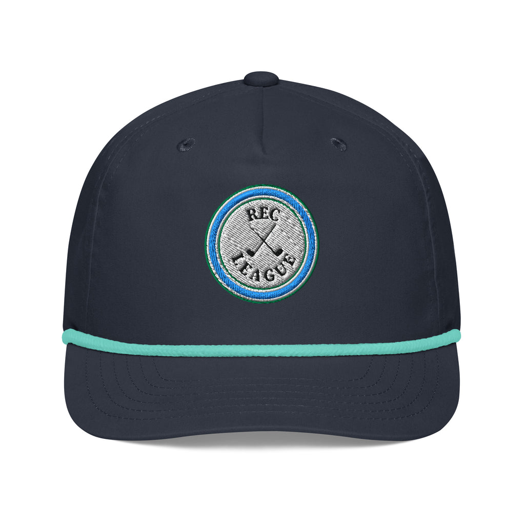 Navy Retro Rope Hat