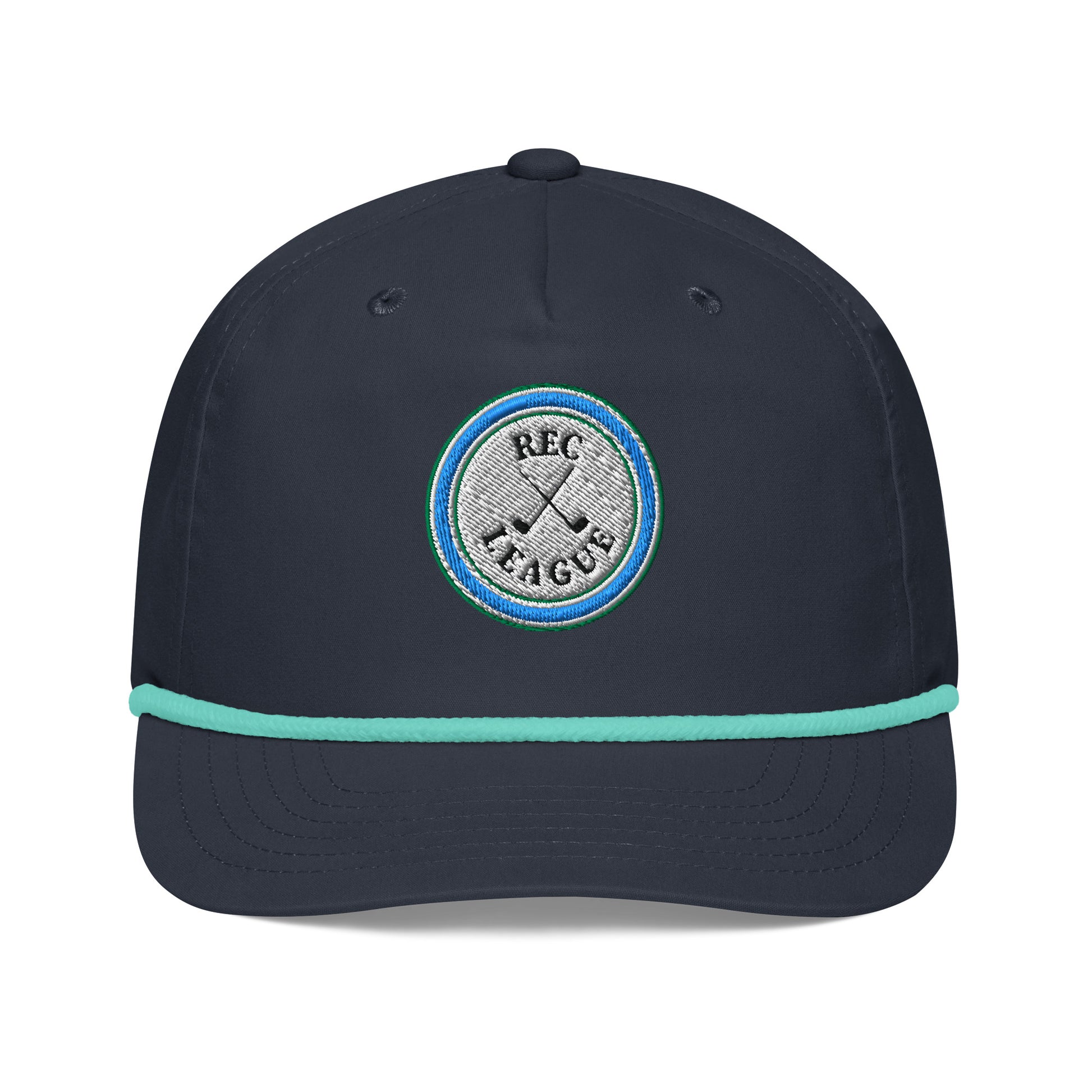Navy Retro Rope Hat