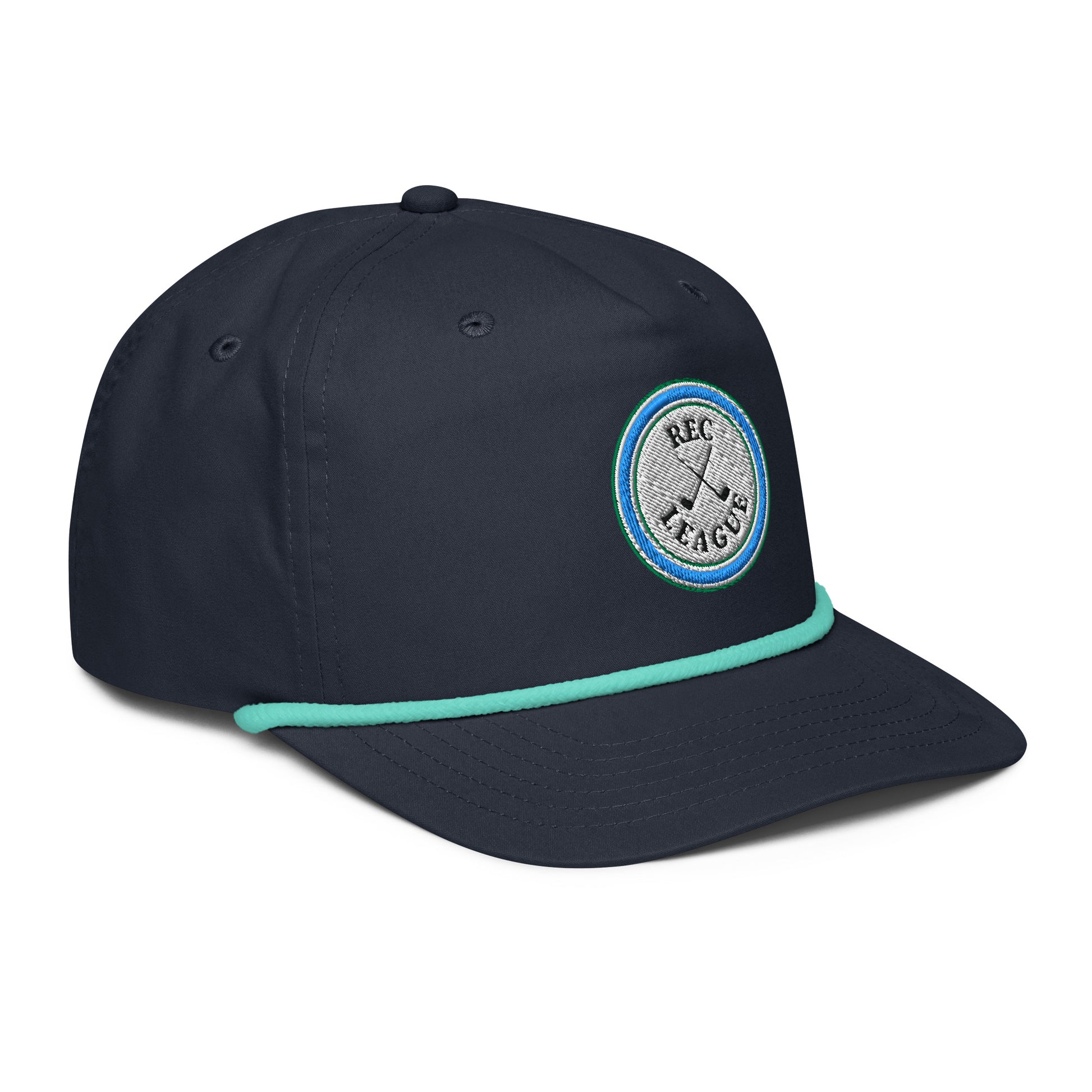 Navy Retro Rope Hat